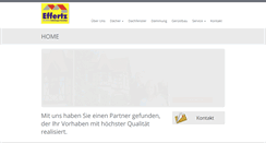 Desktop Screenshot of effertz-bedachungen.de